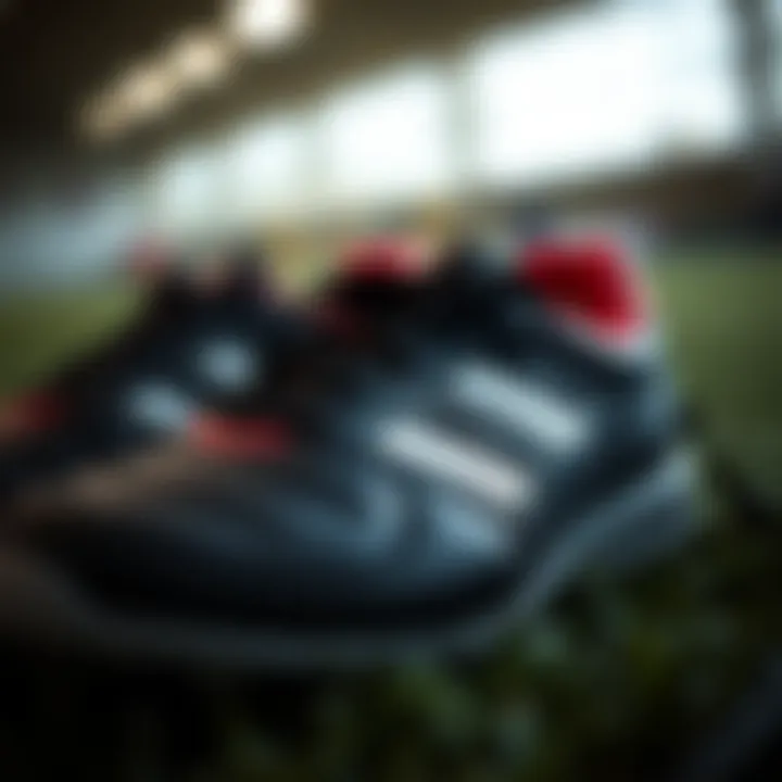 Close-up of high-quality soccer shoes demonstrating fine craftsmanship