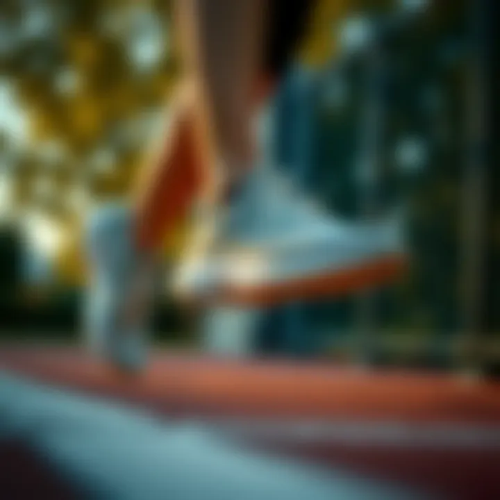 User showcasing versatility in Cloudfoam footwear during exercise