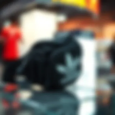 Stylish Adidas fanny pack on display