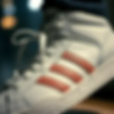 Technical Specifications of Adidas Forum Mid Close-up of Adidas Forum Mid showing technical specifications