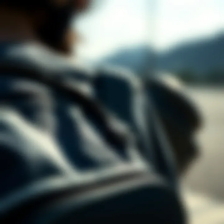 Close-up of the durable materials used in Adidas women's bags