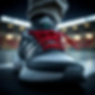 Close-up of advanced technology used in Adidas footwear