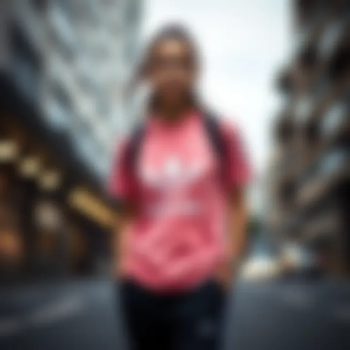 Trendy Outfit Inspiration Trendy outfit featuring Adidas pink t-shirt