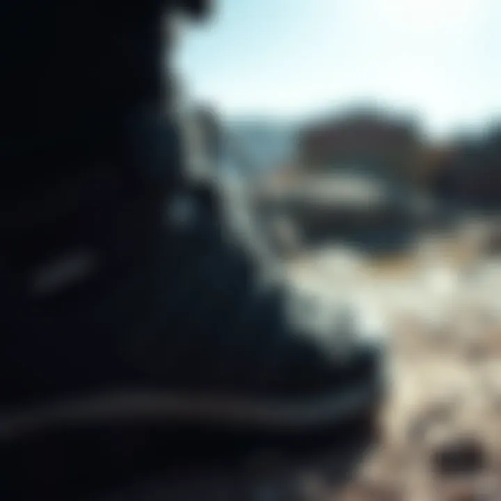 Technical Features of Adidas Terrex Mid GTX Close-up of technical features of the Adidas Terrex Mid GTX