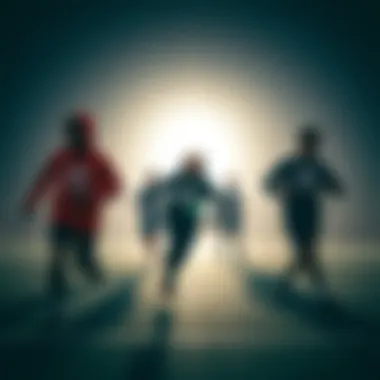 Local Athletes in Adidas Gear Local athletes showcasing Adidas gear in action