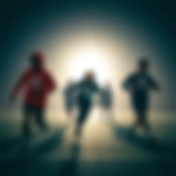 Local Athletes in Adidas Gear Local athletes showcasing Adidas gear in action