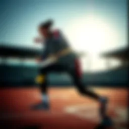 Dynamic athlete showcasing the Adidas Barricade model in action