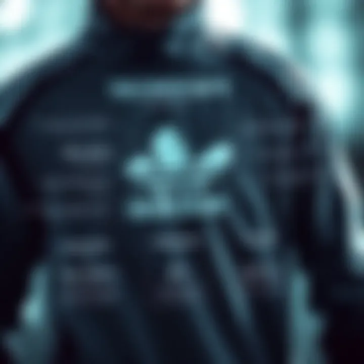 Infographic illustrating the integration of technology in sports apparel