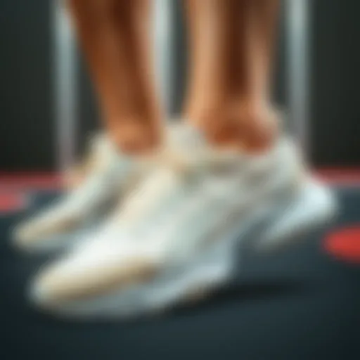 Elegant design of women's sports shoes showcasing contemporary style