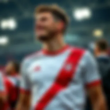 A fan wearing the new Bayern Munich jersey, capturing the emotional connection with the team.