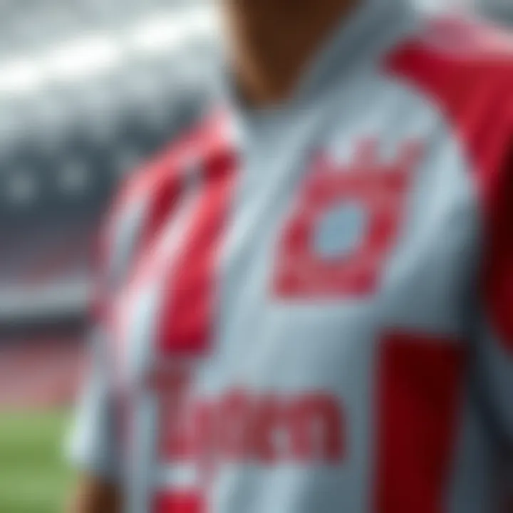 The materials used in Bayern Munich's 2024 season kit depicted in a detailed graphic.