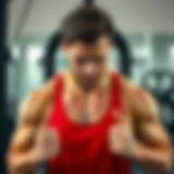 Advanced Chest Exercise Technique A focused individual performing an advanced chest exercise