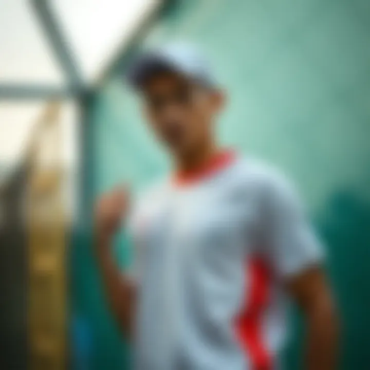 Young athlete demonstrating proper sporting attire