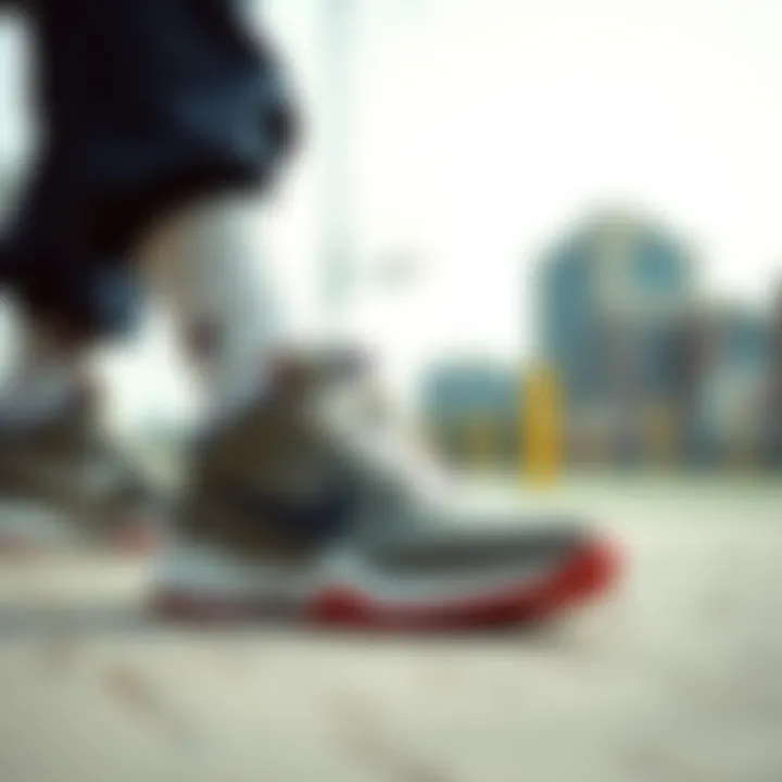 Stylish look of Lillard's shoes in casual settings