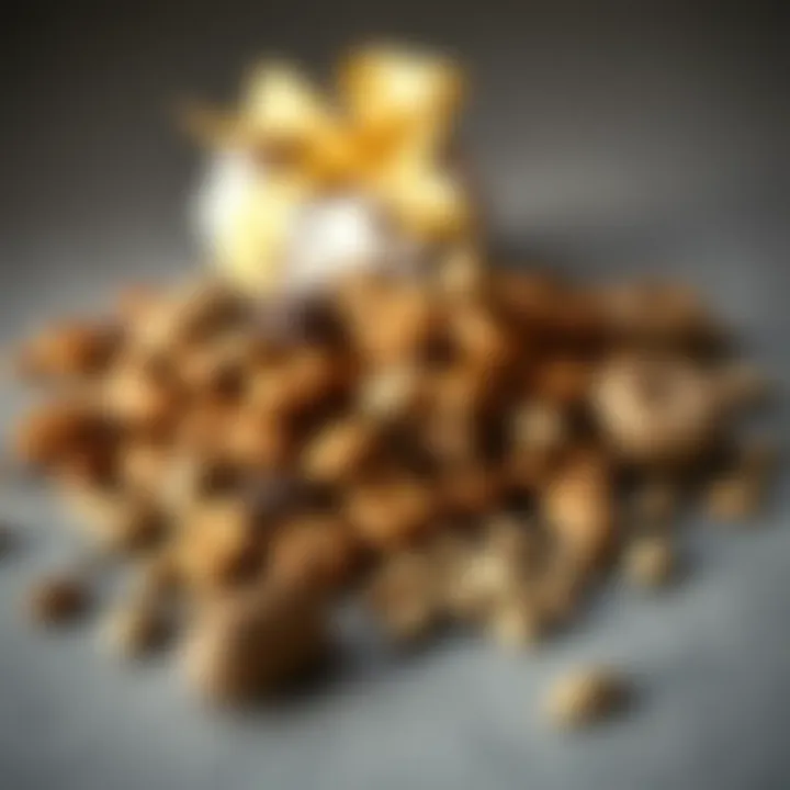 An assortment of nuts and seeds known for their iron content