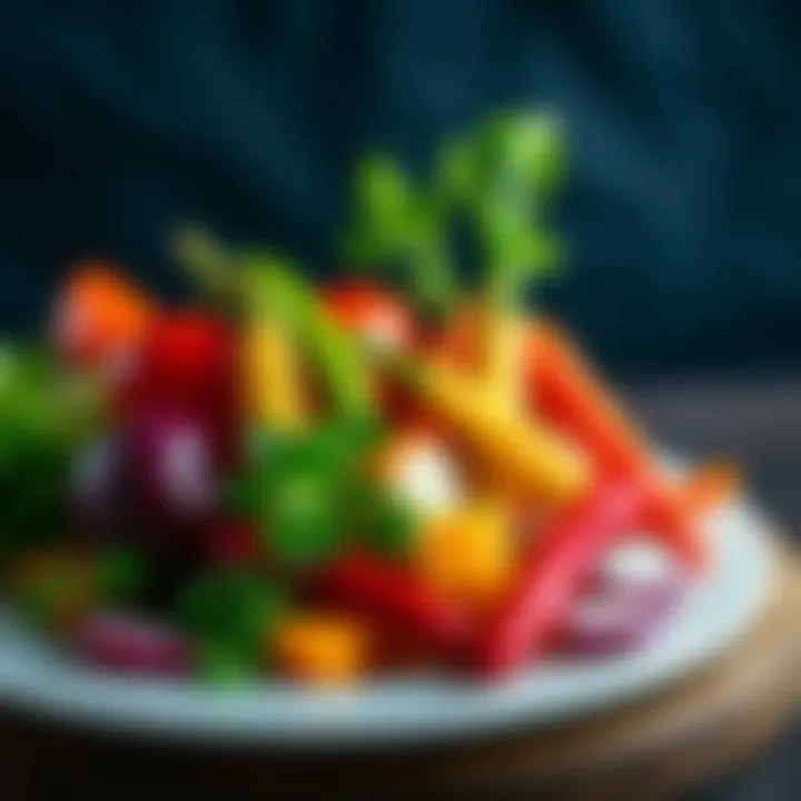 Colorful vegetables on a plate