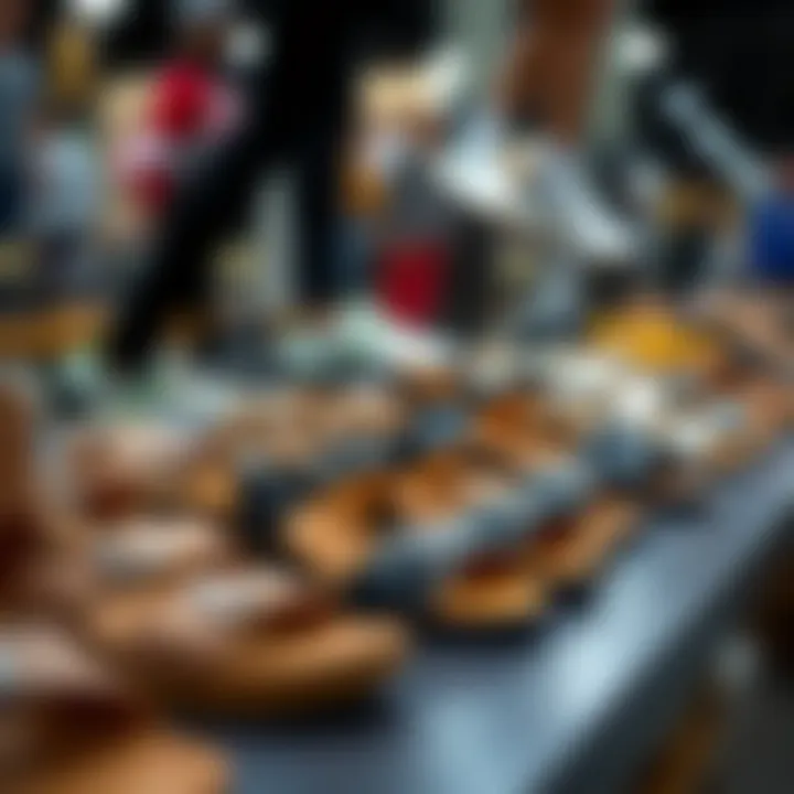 Exploring Varied Sandal Styles Selection of different types of sandals on display