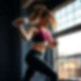 Dynamic athlete showcasing versatility in half tights during workout