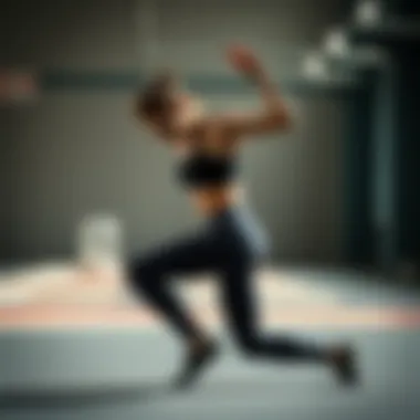 Enhancing Mobility During Sports Activities Athlete demonstrating flexibility and range of motion in half tights