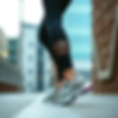 Fashion Meets Functionality Stylish half tights paired with trendy sports footwear