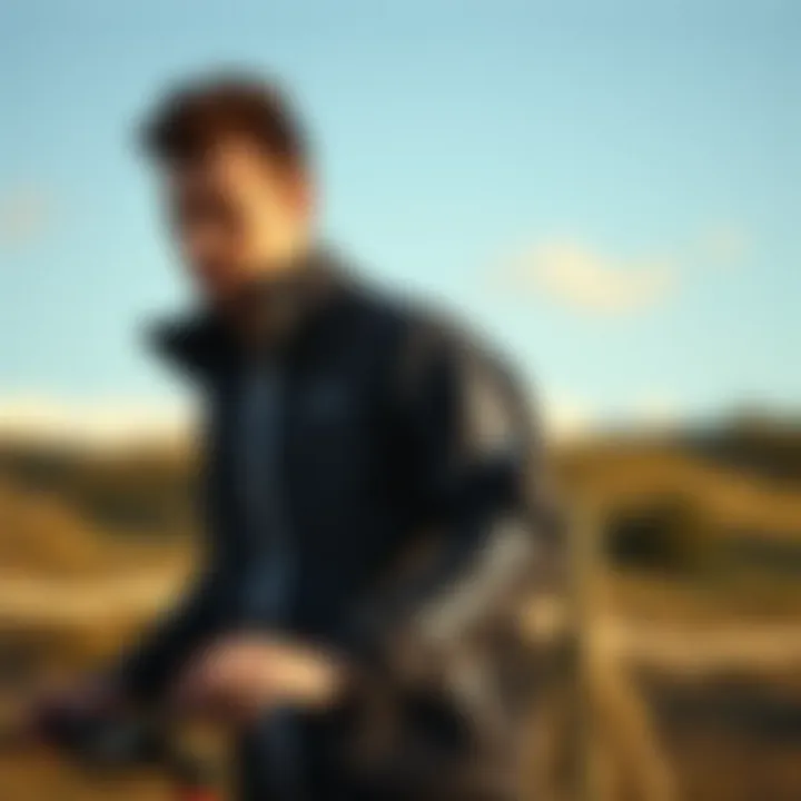 Fashionable look of three-in-one jacket in sports activities