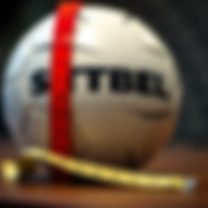 Understanding Soccer Ball Sizes Soccer ball sizes displayed next to a measuring tape