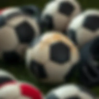 Material Selection for Soccer Balls Close-up of materials used in soccer ball construction