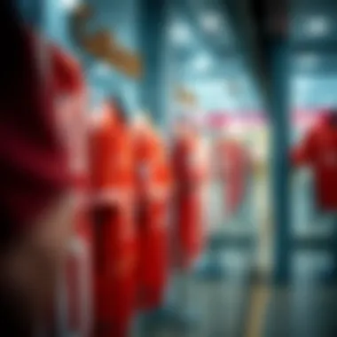 History of Galatasaray jerseys display