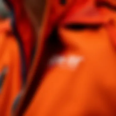 Close-up of Gore-Tex material showcasing its waterproof quality