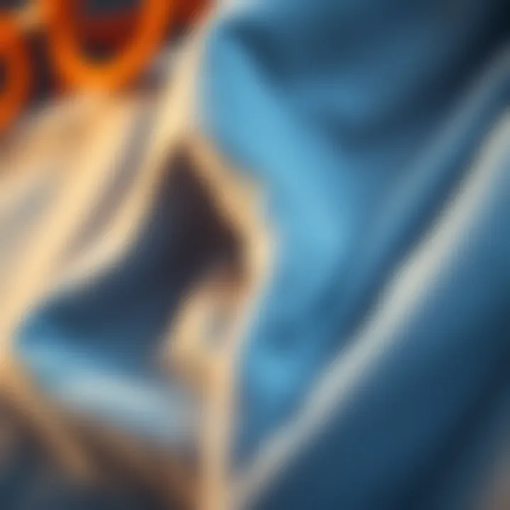 High-quality fabric close-up emphasizing comfort