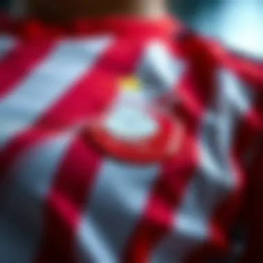 Close-up of high-quality fabric used in Beşiktaş jerseys