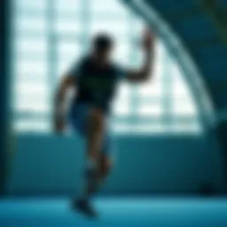 Athlete demonstrating kinesthetic intelligence through movement