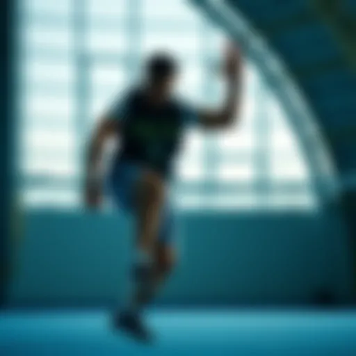 Athlete demonstrating kinesthetic intelligence through movement