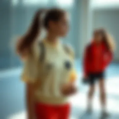 Trendy Sportswear for Active Girls Trendy sportswear for girls engaging in various activities