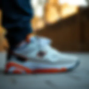 Close-up of Lumberjack junior sports shoes highlighting innovative design