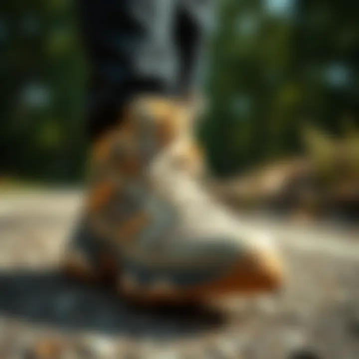 Lumberjack junior sports shoes showcased in an outdoor setting