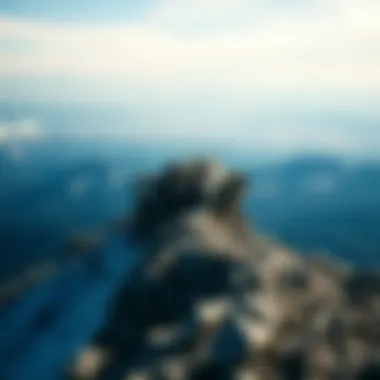 A breathtaking mountain summit view