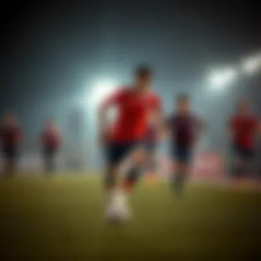 Athletes showcasing Mundial Adidas in action