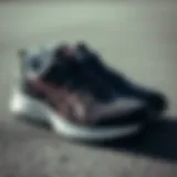 A stylish pair of Nayk sports shoes designed for athletic performance.