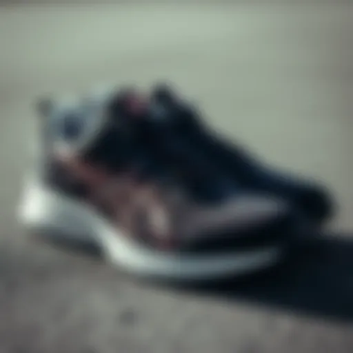 A stylish pair of Nayk sports shoes designed for athletic performance.