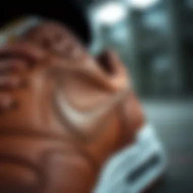 Premium Materials of Nike Air Max Excee Leather Close-up view of the premium materials used in Nike Air Max Excee Leather