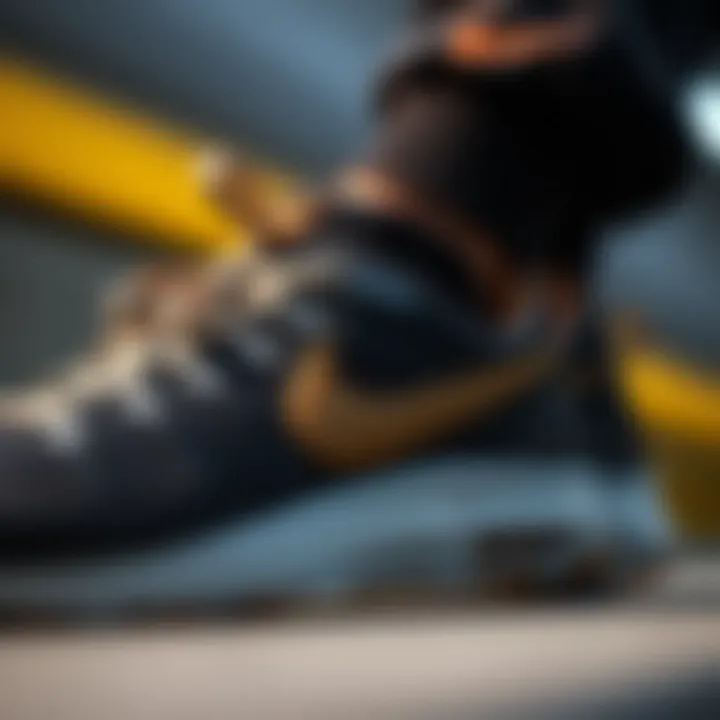 Close-up of Nike Air Zoom design features