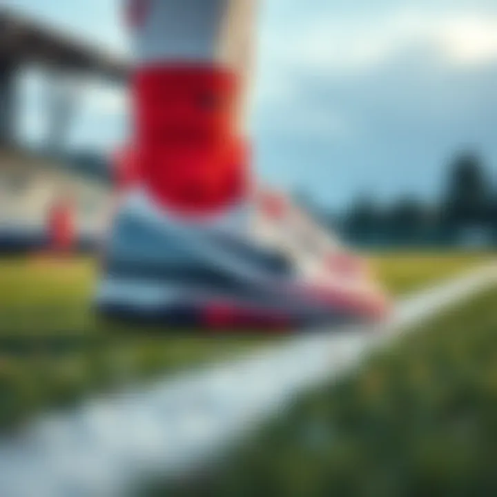 Nike Air Zoom shoes on the field