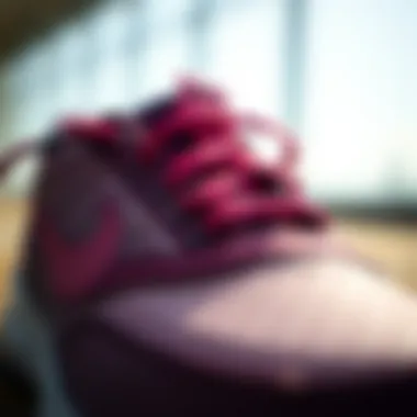 Close-up on the material quality of Nike kids' shoes