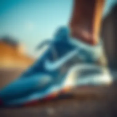 Close-up of advanced materials used in Nike footwear