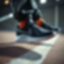 Dynamic design of Nike footwear showcasing modern aesthetics