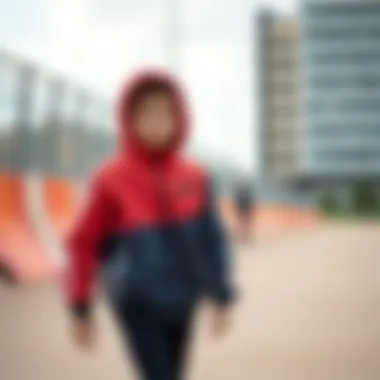 Modern Design of Nike Kids Jacket Stylish Nike kids jacket showcasing modern design