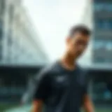 Stylish athlete wearing a Nike Pro T-Shirt showcasing comfort and performance.