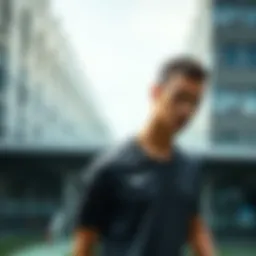 Stylish athlete wearing a Nike Pro T-Shirt showcasing comfort and performance.