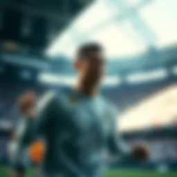 Cristiano Ronaldo showcasing Nike gear during a match